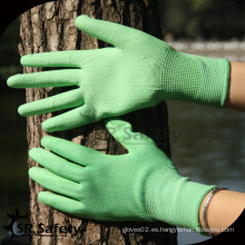 SRSAFETY Ultra Tech 13G verde Nylon PU Guantes